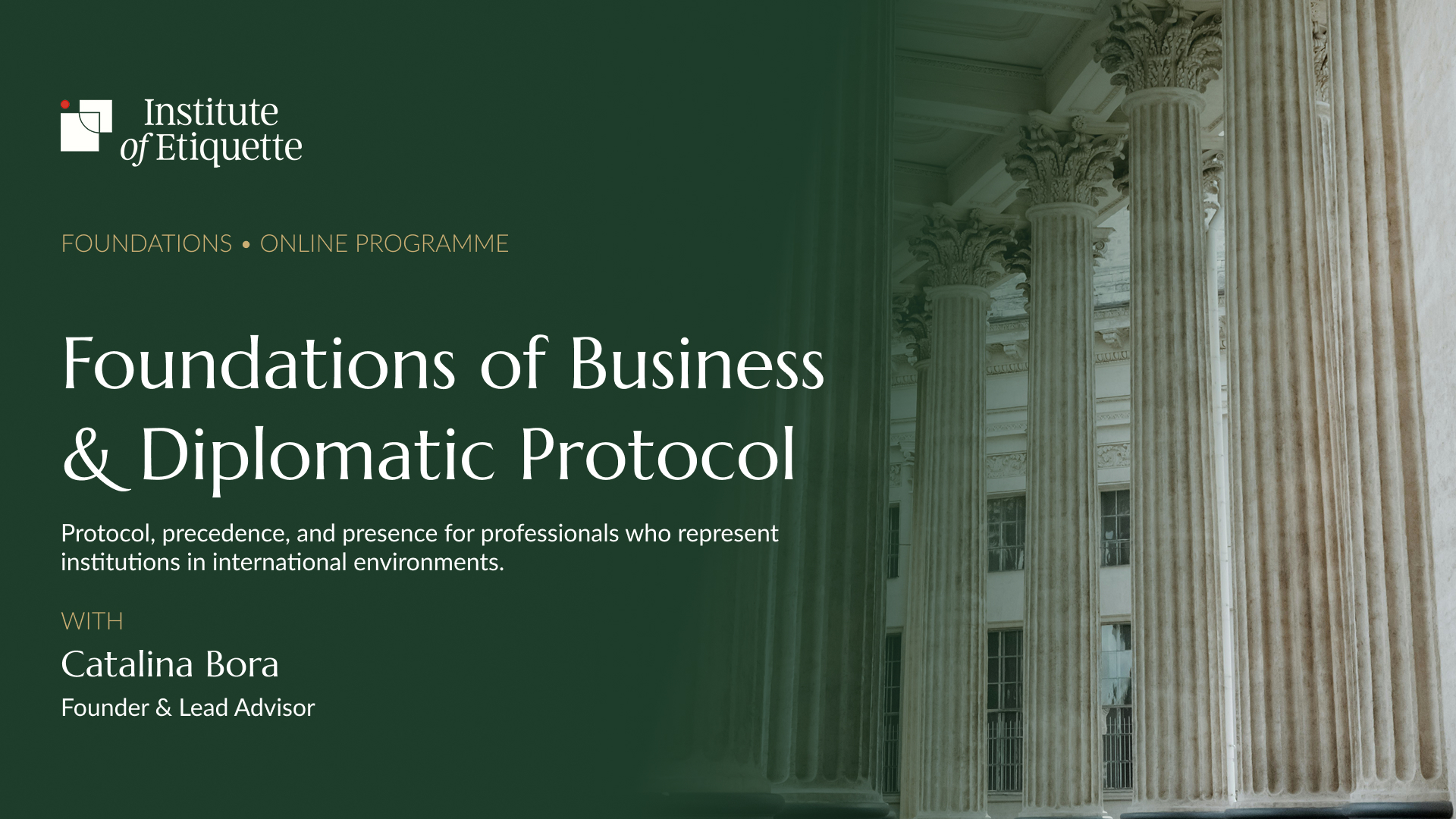 Foundations of Business & Diplomatic Protocol