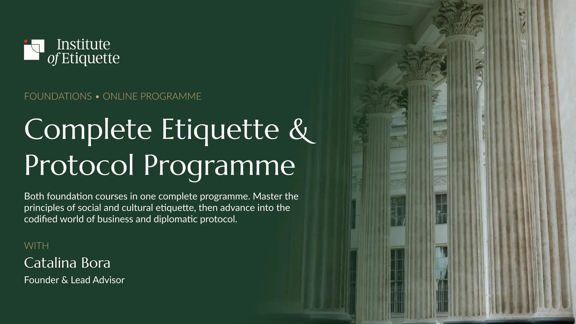 Complete Etiquette & Protocol Programme
